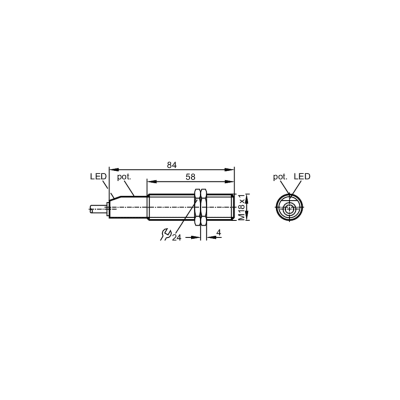 IFM Емкостной датчик kg5046 IFM Емкостной датчик kg5046