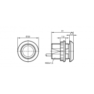 IFM Емкостная кнопка с подсветкой kt5105