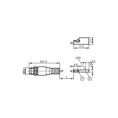 IFM Датчик для цилиндров с с-образным пазом mk5302 IFM Датчик для цилиндров с с-образным пазом mk5302