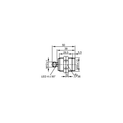 IFM Индуктивный датчик в цельнометаллическом корпусе iit245 IFM Индуктивный датчик в цельнометаллическом корпусе iit245