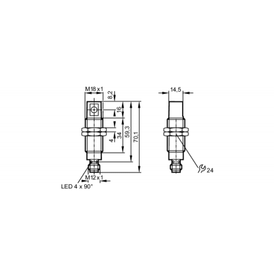 IFM Рефлекторный датчик og5126 IFM Рефлекторный датчик og5126